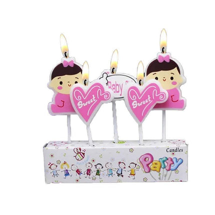 Birthday Cake Candle Party Decorations Cute Characters Kids Featured Cards New Aimall