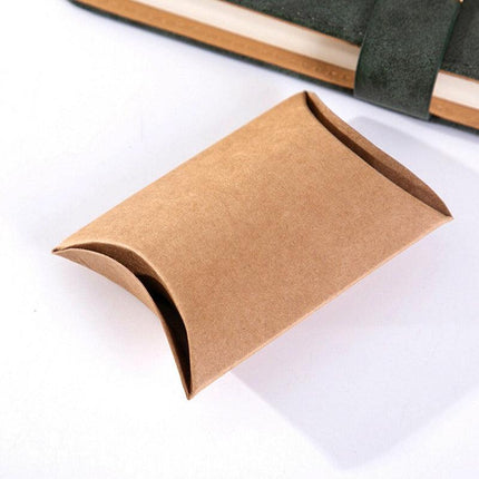 50pcs Xmas Candy Gift Box Bag Pillow Favor Kraft Paper Favour Gift Wedding Party - Aimall