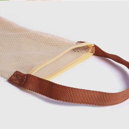 Vegetable Food Storage Bag Onion Garlic Hanging Bags Hollow Breathable Mesh Bag - Aimall