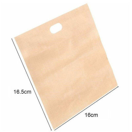10-50PCS Reusable Toaster Bag Gluten Free Bread Bag Sandwich Toasting Brown Bags - Aimall