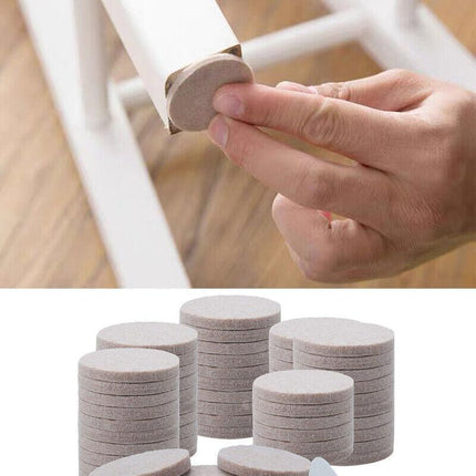 Felt Pad Furniture Floor Protector Pads Self Adhesive Round Heavy Duty AU STOCK - Aimall