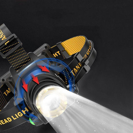 12000000lm LED Headlamp USB Rechargeable Headlight Head Torch Lamp Flashlight - Aimall