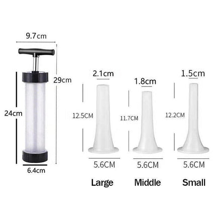 Sausage Machine Meat Filler Stuffer Salami Maker Funnel Hand Operated - Aimall