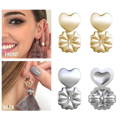 Hypoallergenic Fits Earrings Ear Support Lifts Magic Bax Backs Studs Auxiliary - Aimall