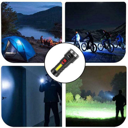 Super Bright Torch 6 Led Flashlight USB Rechargeable Tactical light Stock AU - Aimall