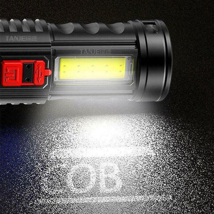 Super Bright Torch 6 Led Flashlight USB Rechargeable Tactical light Stock AU - Aimall