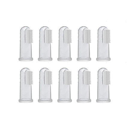 10X Soft Finger Toothbrush Pet Dog Oral Dental Cleaning Teeth Care Hygiene Brush - Aimall