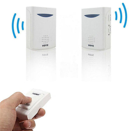 Wireless Door Bell Doorbell Set Digital Remote Control 2 Receivers 38 Chimes AU - Aimall