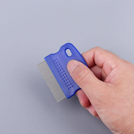 1x Pet Hair Flea Shedding Cleaning Brush Grooming Comb Cat Dog Stainless Trimmer - Aimall