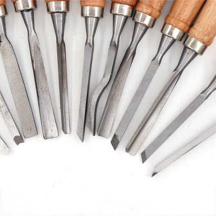 12 Wood Turning Lathe Chisel Set Woodworking Carving Woodturning Tool AU Stock - Aimall