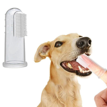 10X Soft Finger Toothbrush Pet Dog Oral Dental Cleaning Teeth Care Hygiene Brush - Aimall