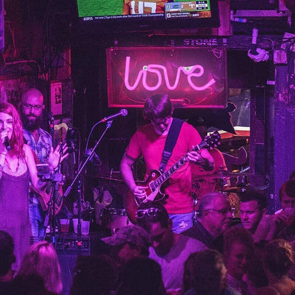 LED Neon Sign Lamp USB/Battery Power Home Wedding Decor Love Rainbow Night Light - Aimall