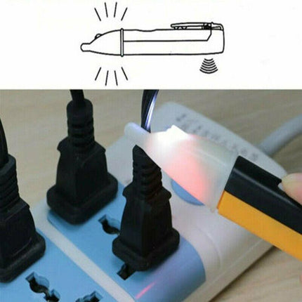 Voltage AC Detector Outlet Volt Stick Pen Tester with LED Light Power Indicator - Aimall