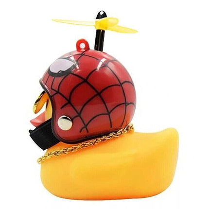 Rubber Duck Toy Car Ornaments Yellow Duck Dashboard Decorations With Helmet Jl Aimall