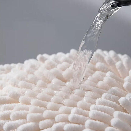 2X Absorbent Hand Towel Chenille Hanging Washcloth Handball Kitchen Bathroom AU - Aimall