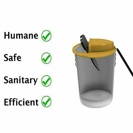 Mouse Trap Flip N Slide Bucket Lid Mouse Rat Trap With Ladder Mousetrap Catcher - Aimall