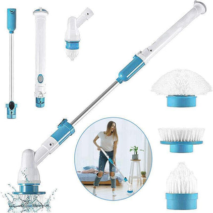 Electric Cordless Chargeable Spin Scrubber Turbo Scrub Cleaning Brush Bathroom - Aimall