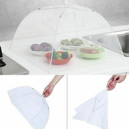 6x BBQ Collapsible Food Cover Pop Up Mesh Fly Wasp Net Party Kitchen Food Cover - Aimall