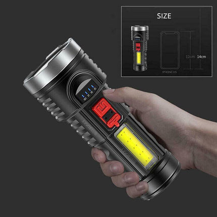 Super Bright Torch 6 Led Flashlight USB Rechargeable Tactical light Stock AU - Aimall