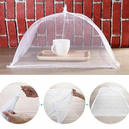 6x BBQ Collapsible Food Cover Pop Up Mesh Fly Wasp Net Party Kitchen Food Cover - Aimall