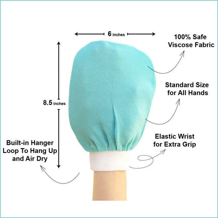 5 PCS Korean Italy Towel Exfoliating Bath Washcloth Viscose Scrub Mitten TowelAU - Aimall