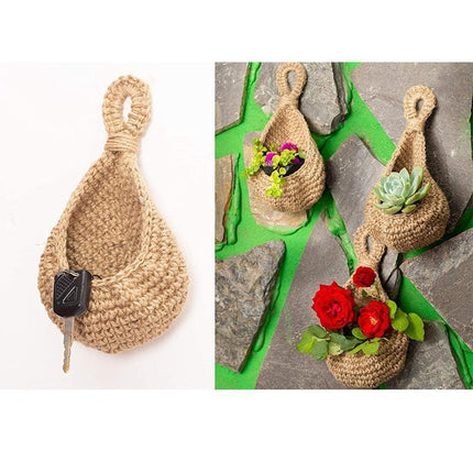 Hanging Wall Organizer Vegetable Fruit Basket Kitchen Storage Pouch Bag DIY 6Size - Aimall