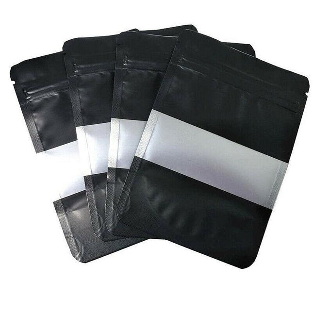 Window Black Matt Stand up Pouches Mylar Foil Bag Heat Seal Food Zipper Bag AU - Aimall