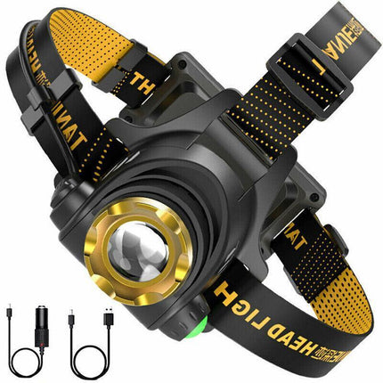 12000000lm LED Headlamp USB Rechargeable Headlight Head Torch Lamp Flashlight - Aimall