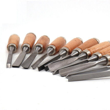 12 Wood Turning Lathe Chisel Set Woodworking Carving Woodturning Tool AU Stock - Aimall
