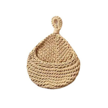 Hanging Wall Organizer Vegetable Fruit Basket Kitchen Storage Pouch Bag DIY 6Size - Aimall