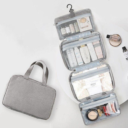 Large Hanging Hook Toiletry Bag Waterproof Travel Makeup Cosmetic Organizer Case - Aimall