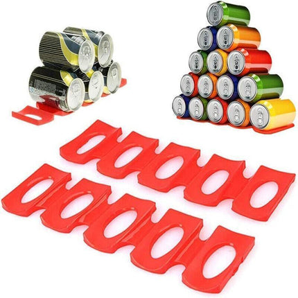 Bottle Rack Wine Fridge Beer Holder Mat Silicone Kitchen Stacking Organizer Can - Aimall