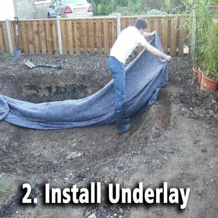 2.5x3M HDPE PVC Fish Pond Liner Gardens Pools Membrane Reinforced Landscaping - Aimall