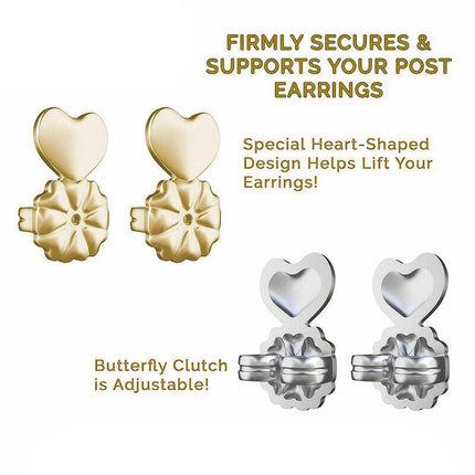 Hypoallergenic Fits Earrings Ear Support Lifts Magic Bax Backs Studs Auxiliary - Aimall