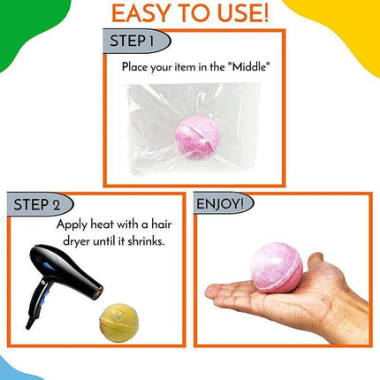 100/300 Heat Shrink Bag Wrap Film PVC Shrinkable Packaging Seal Gift Crafts Soap - Aimall
