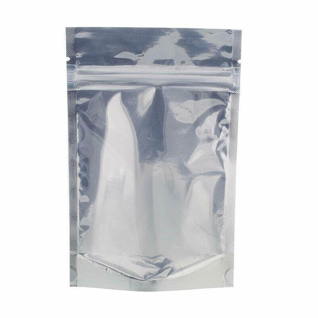Clear Aluminum Foil Mylar Stand Up Retail Bags Zip Lock Pouches Pouch Packaging - Aimall