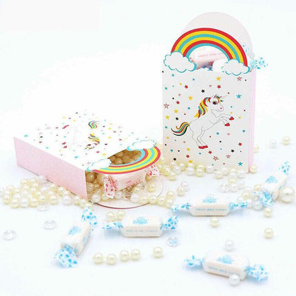 20PCS Paper Unicorn Bag Treat Gift Loot Bag Candy Box Kids Birthday Party Favour - Aimall