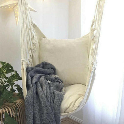 Portable Hanging Hammock Chair Swing Garden Outdoor Camping Soft AU NEW - Aimall