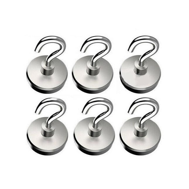 12x Strong Rare Earth Neodymium N38 Magnetic Hanger Holder Magnet Hooks AU 2.0kg - Aimall