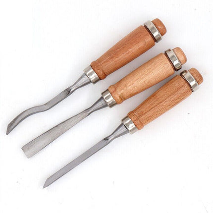 12 Wood Turning Lathe Chisel Set Woodworking Carving Woodturning Tool AU Stock - Aimall