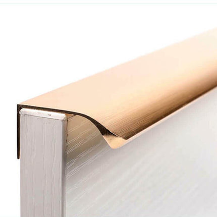Kitchen Lip Pulls Handles Cupboard Door Cabinet Drawer Rose Brass Gold Furniture - Aimall