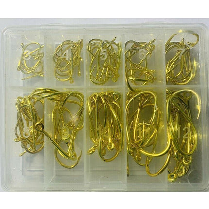 100x Chemically Sharpened Octopus Fishing Hook, Fishing Tackle 3- 12# Small Size - Aimall