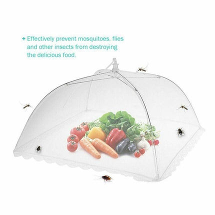 6x BBQ Collapsible Food Cover Pop Up Mesh Fly Wasp Net Party Kitchen Food Cover - Aimall