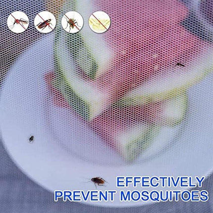 6x BBQ Collapsible Food Cover Pop Up Mesh Fly Wasp Net Party Kitchen Food Cover - Aimall