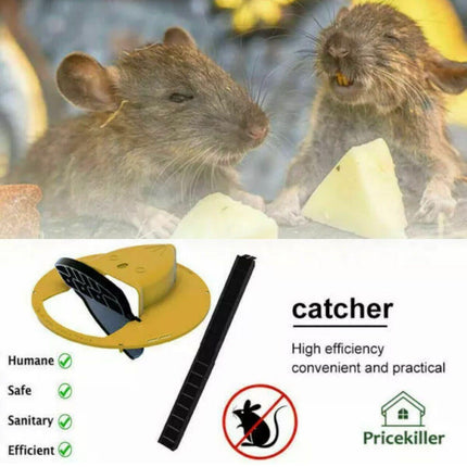 Mouse Trap Flip N Slide Bucket Lid Mouse Rat Trap With Ladder Mousetrap Catcher - Aimall
