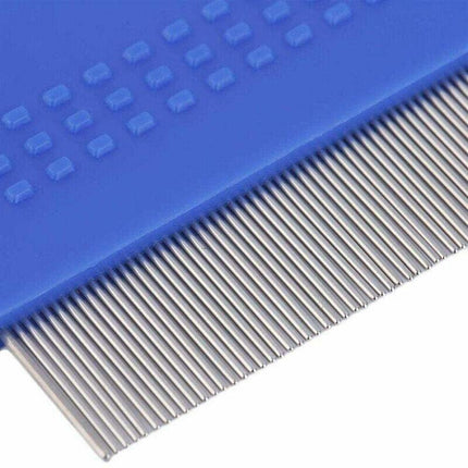 1x Pet Hair Flea Shedding Cleaning Brush Grooming Comb Cat Dog Stainless Trimmer - Aimall
