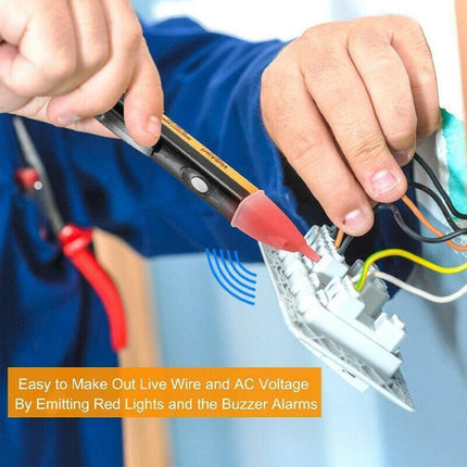 Voltage AC Detector Outlet Volt Stick Pen Tester with LED Light Power Indicator - Aimall