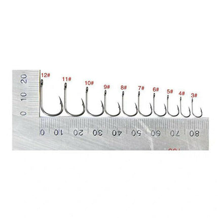 100x Chemically Sharpened Octopus Fishing Hook, Fishing Tackle 3- 12# Small Size - Aimall