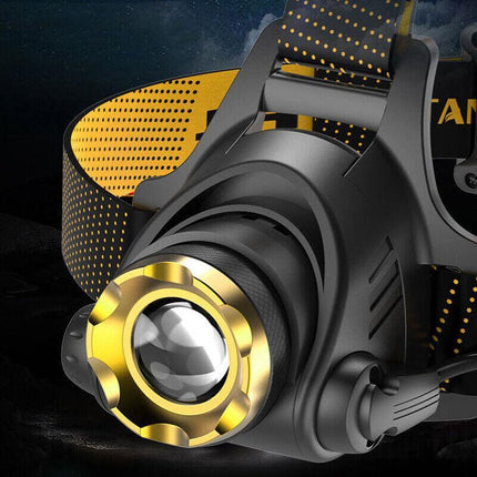 12000000lm LED Headlamp USB Rechargeable Headlight Head Torch Lamp Flashlight - Aimall