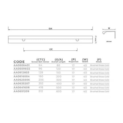 Kitchen Lip Pulls Handles Cupboard Door Cabinet Drawer Rose Brass Gold Furniture - Aimall